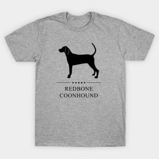 Redbone Coonhound Black Silhouette T-Shirt